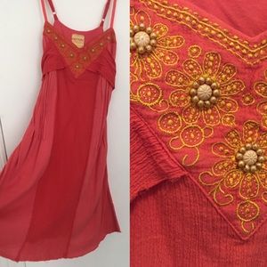 Brand new, with tags, Free People coral dress